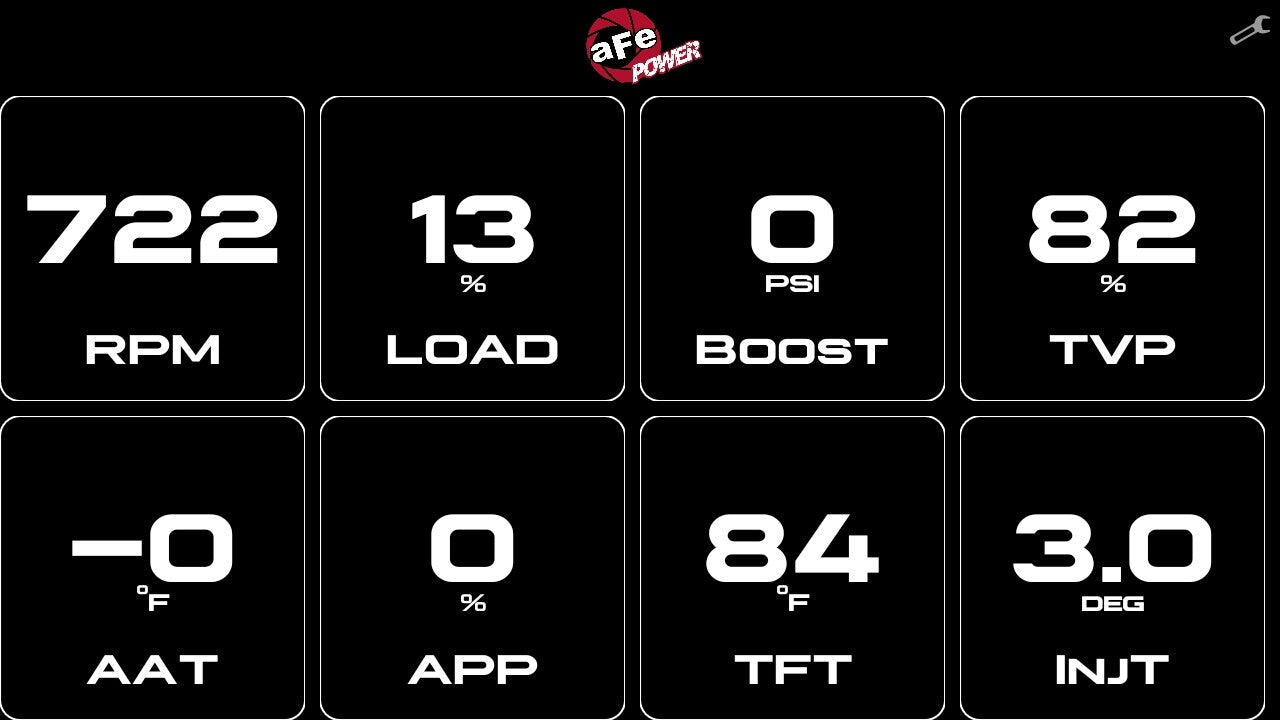 Agd 5-1/2 Inch Digital Gauge Display Monitor Dodge/Ram/Ford/GM Diesel Trucks 08-23 L6-6.7L (td)/V8-6.4L/6.6L/6.7L (td) aFe Power