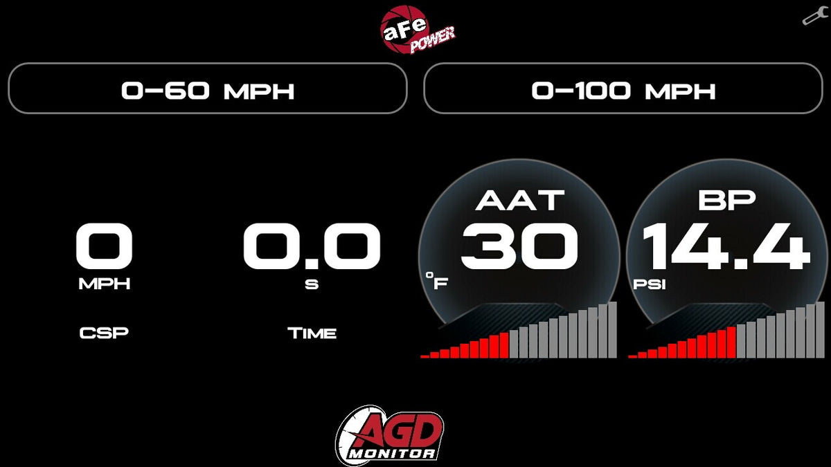 Agd 5-1/2 Inch Digital Gauge Display Monitor Dodge/Ram/Ford/GM Diesel Trucks 08-23 L6-6.7L (td)/V8-6.4L/6.6L/6.7L (td) aFe Power