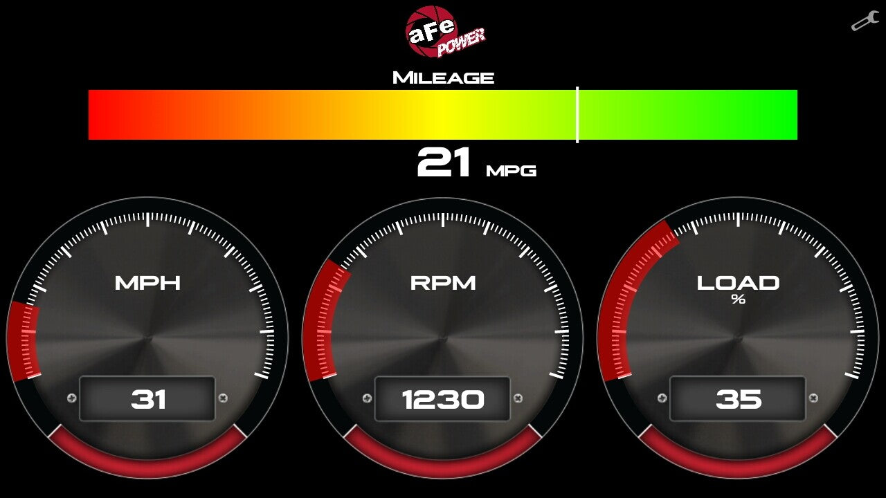 Agd 5-1/2 Inch Digital Gauge Display Monitor Dodge/Ram/Ford/GM Diesel Trucks 08-23 L6-6.7L (td)/V8-6.4L/6.6L/6.7L (td) aFe Power