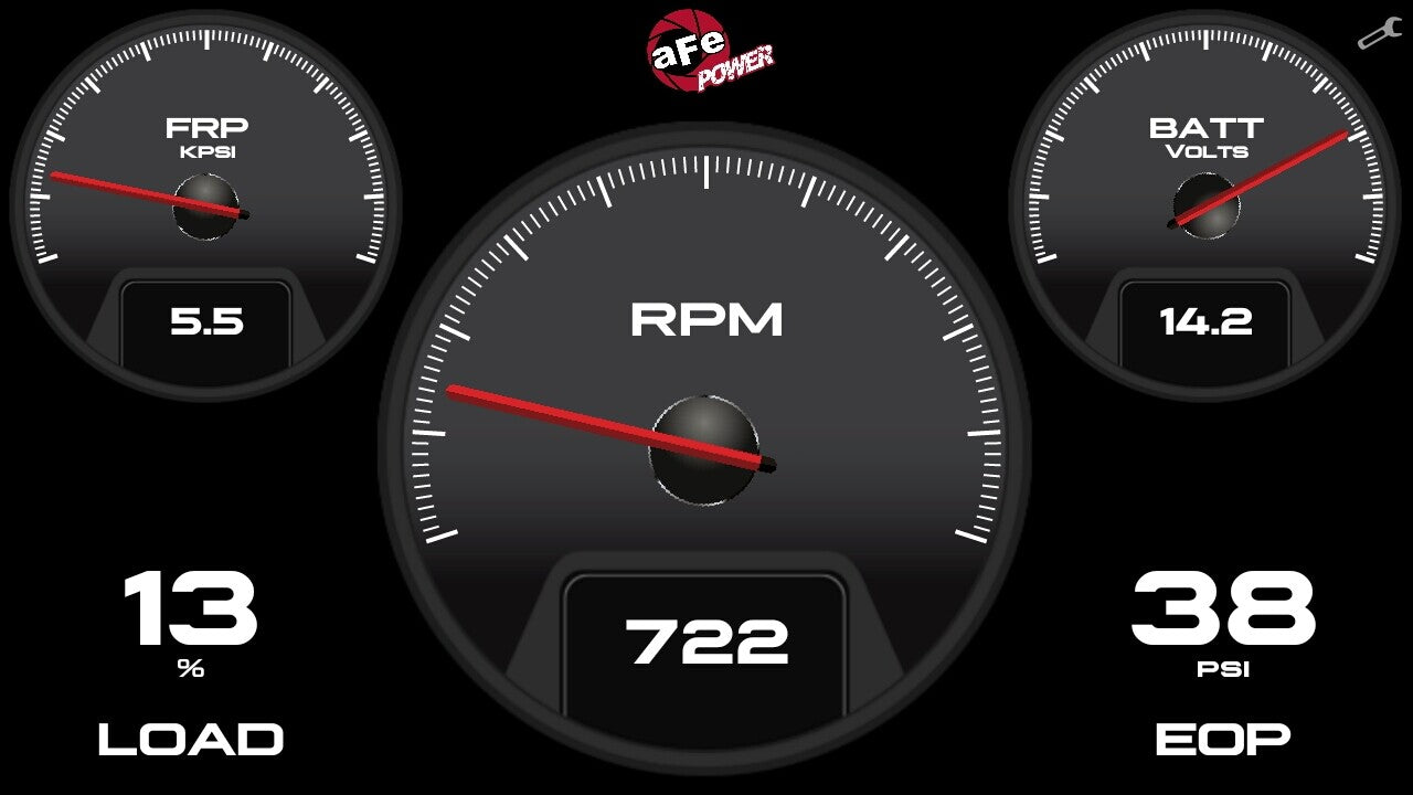 Agd 5-1/2 Inch Digital Gauge Display Monitor Dodge/Ram/Ford/GM Diesel Trucks 08-23 L6-6.7L (td)/V8-6.4L/6.6L/6.7L (td) aFe Power