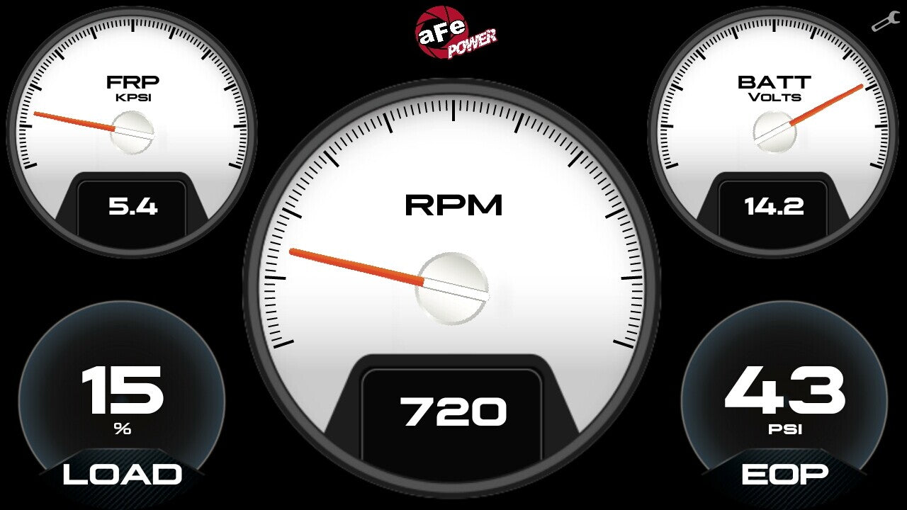 Agd 5-1/2 Inch Digital Gauge Display Monitor Dodge/Ram/Ford/GM Diesel Trucks 08-23 L6-6.7L (td)/V8-6.4L/6.6L/6.7L (td) aFe Power