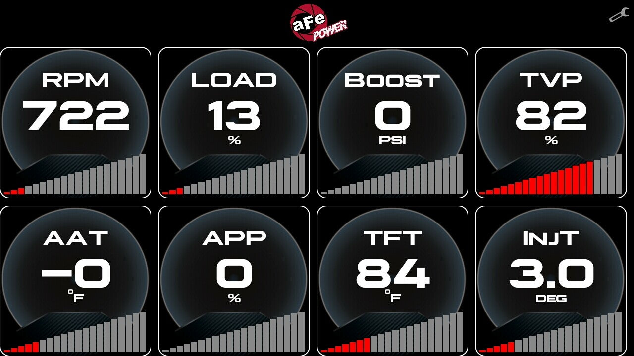 Agd 5-1/2 Inch Digital Gauge Display Monitor Dodge/Ram/Ford/GM Diesel Trucks 08-23 L6-6.7L (td)/V8-6.4L/6.6L/6.7L (td) aFe Power
