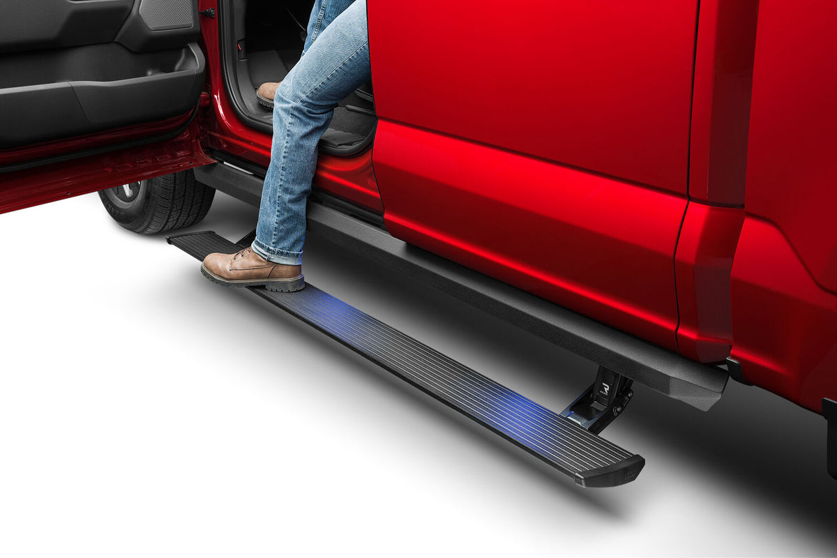 PowerStep XL Electric Running Boards For 21-26 Ford F-150 CrewCab Excludes Powerboost 22-26 Lightning AMP Research