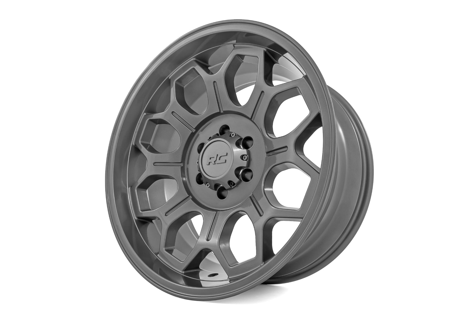 77 Series Wheel One-Piece Gunmetal Gray 20x9 6x5.5 +18mm Rough Country