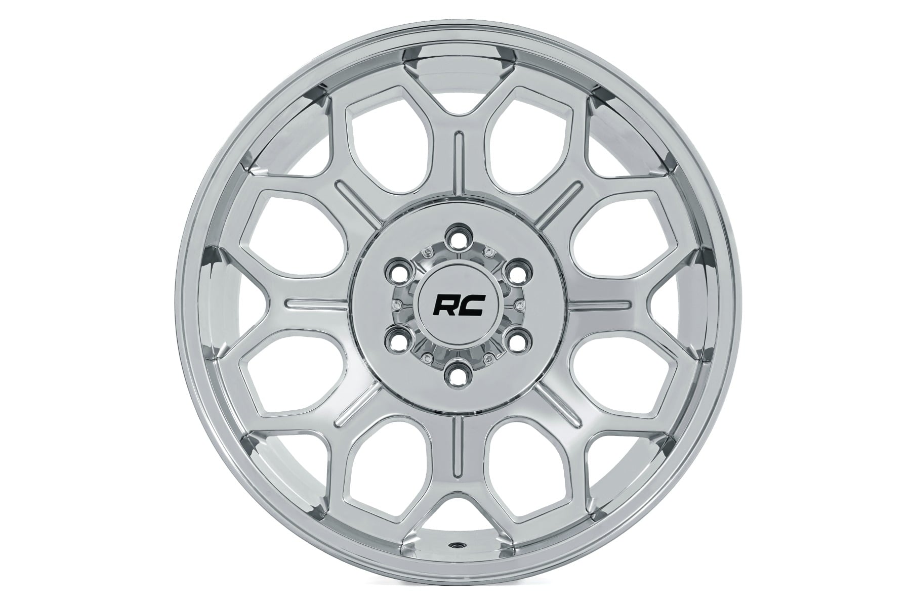 77 Series Wheel One-Piece Chrome 20x10 6x5.5 -25mm Rough Country