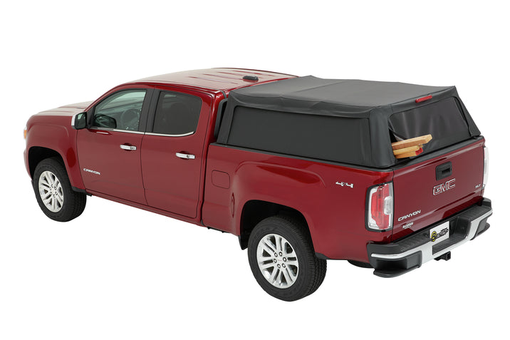 Supertop Truck Bed Cap 2 For Chevy/GMC 2015-2024 Colorado/Canyon 6.0 Foot Black Diamond PVC Coated Sailcloth No Drill Bestop