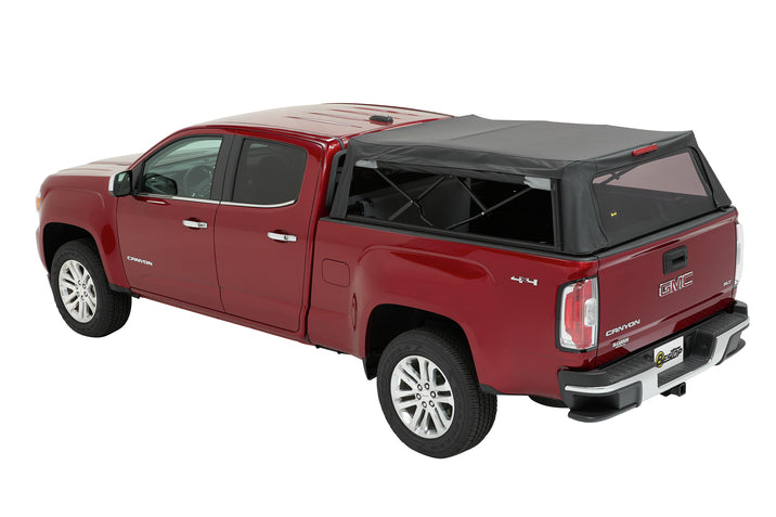 Supertop Truck Bed Cap 2 For Chevy/GMC 2015-2024 Colorado/Canyon 6.0 Foot Black Diamond PVC Coated Sailcloth No Drill Bestop