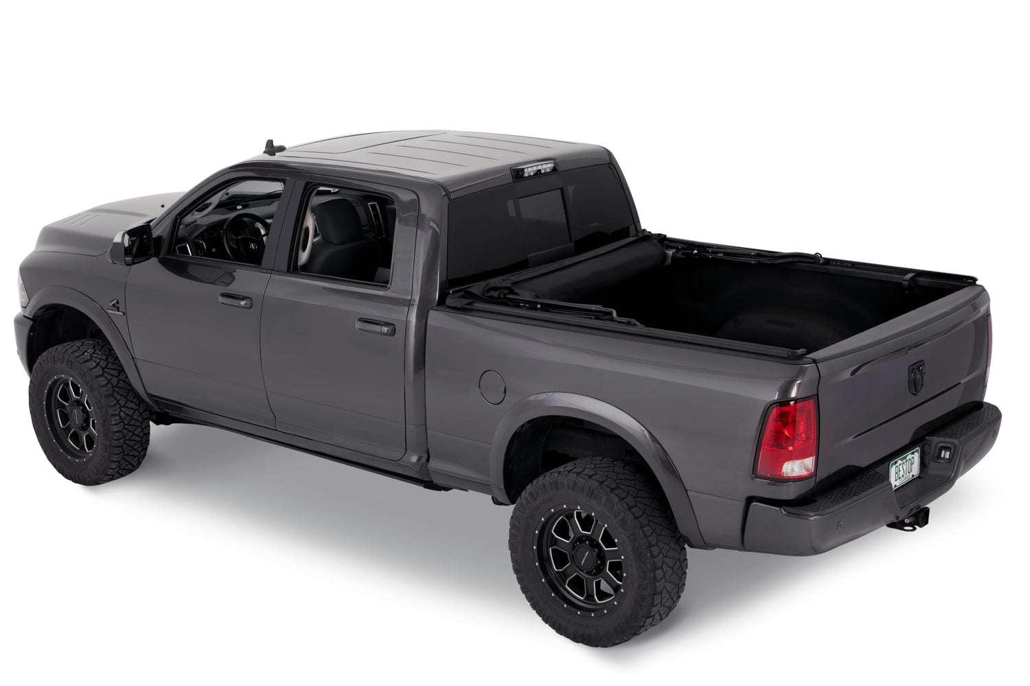 Supertop Truck Bed Cap 2 For Supertop for Truck 2 - '19-2024 Ram 1500 5.7 Foot Black Diamond PVC Coated Sailcloth No Drill Bestop