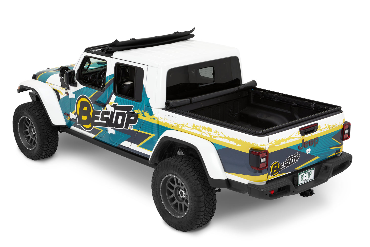Supertop for Truck 2 Tonneau '20-26 Gladiator For 5 ft. bed Supertop for Truck 2 Required Premium Black Twill Bestop