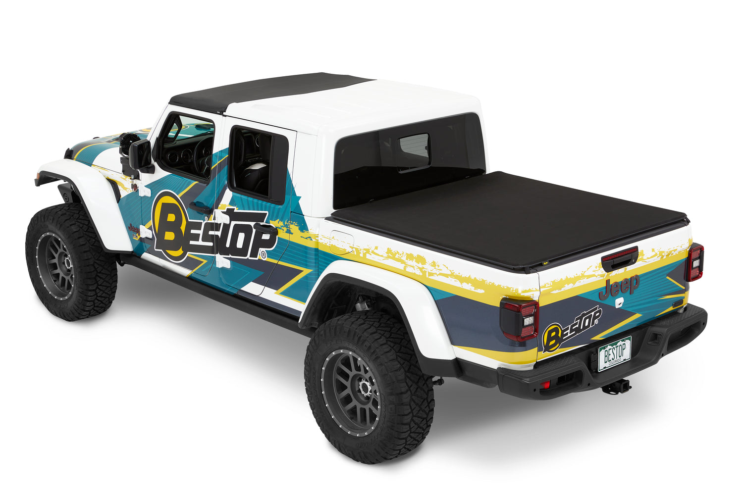 Supertop for Truck 2 Tonneau '20-26 Gladiator For 5 ft. bed Supertop for Truck 2 Required Premium Black Twill Bestop