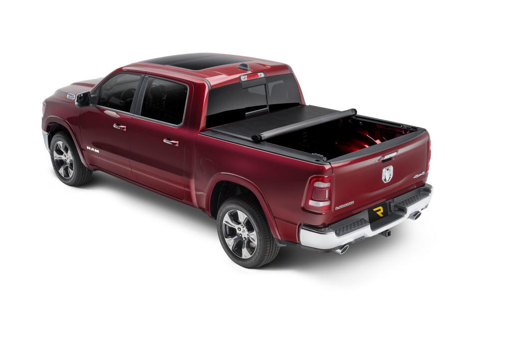 Deuce Tonneau Cover Black 2019-2027 (New Body Style) Ram 5 Foot 7 Inch Bed without RamBox without Multifunction Tailgate Truxedo