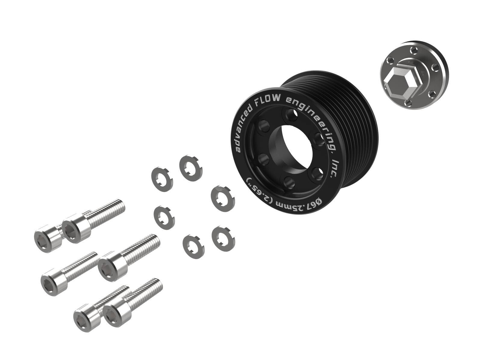 Supercharger Power Pulley Kit w/ Hub Dodge Charger/Challenger Hellcat 15-23 V8-6.2L (sc) aFe Power