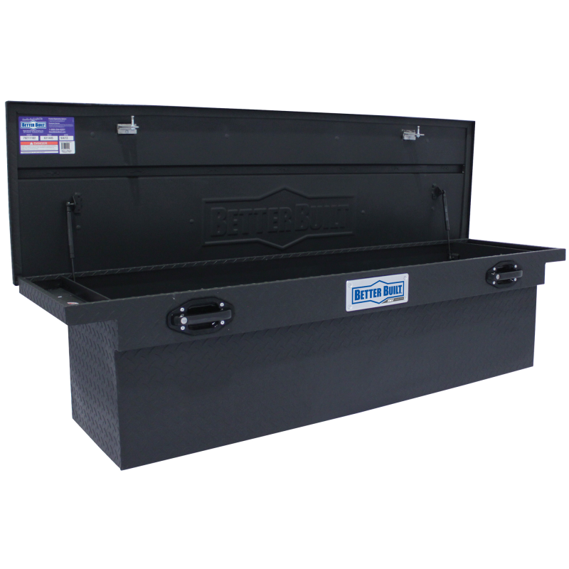 Better Built 69" Matte Black Aluminum Low Profile Deep Crossover Tool Box Model 79211102