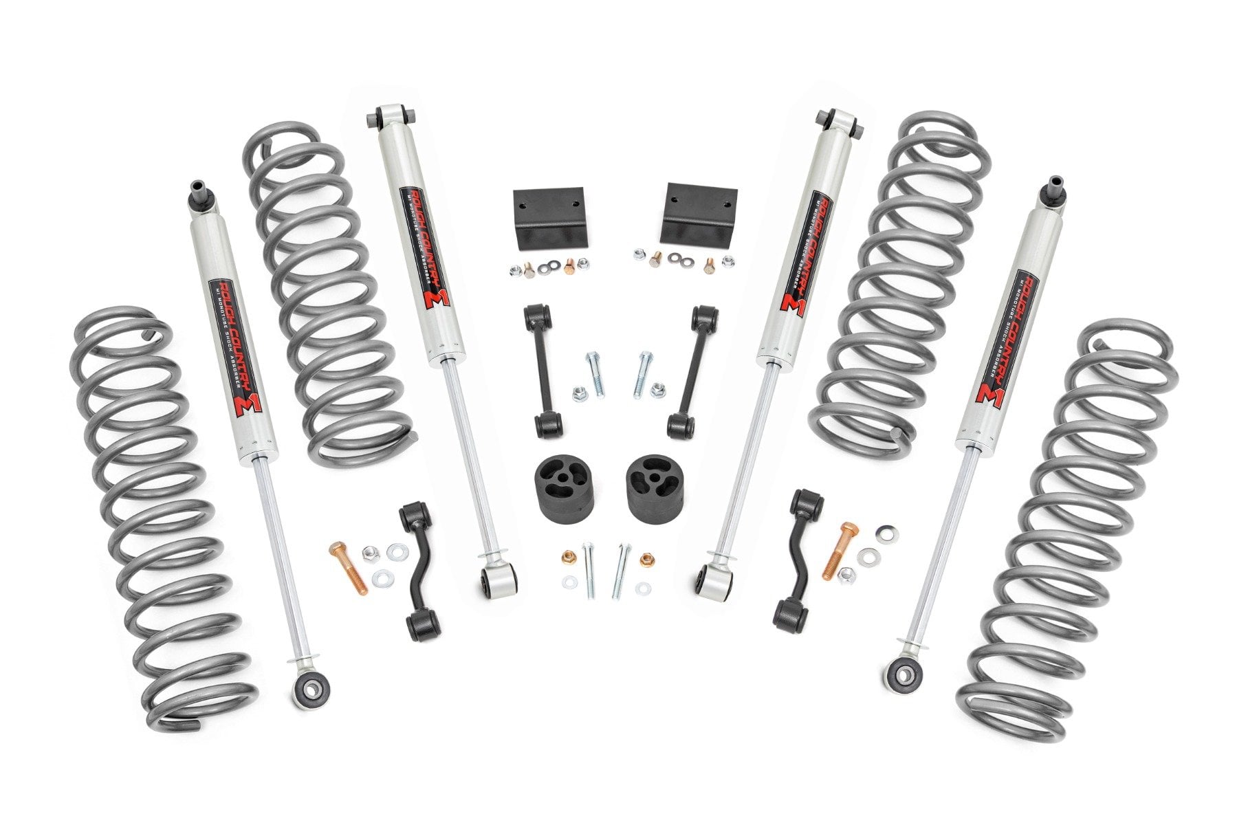 2.5 Inch Lift Kit Coils M1 Jeep Wrangler Unlimited Non-Rubicon 4WD (2024-2026) Rough Country