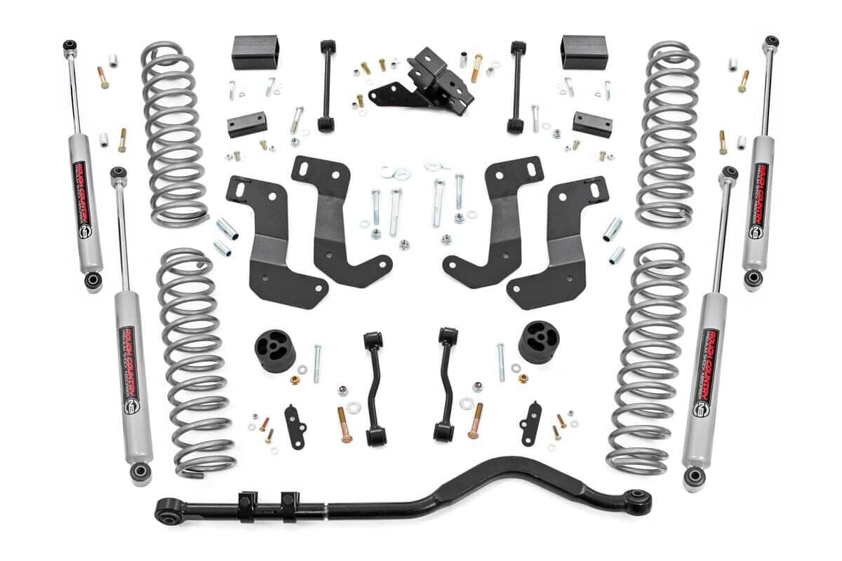 3.5 Inch Lift Kit C/A Drop 4-Door Jeep Wrangler Unlimited 4WD (24-26) Rough Country
