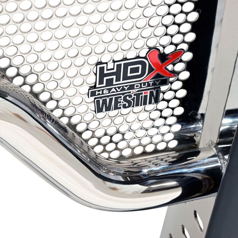 Westin 23-24 F250/350 HDX 1 Piece Grille Guard Polished Stainless Steel