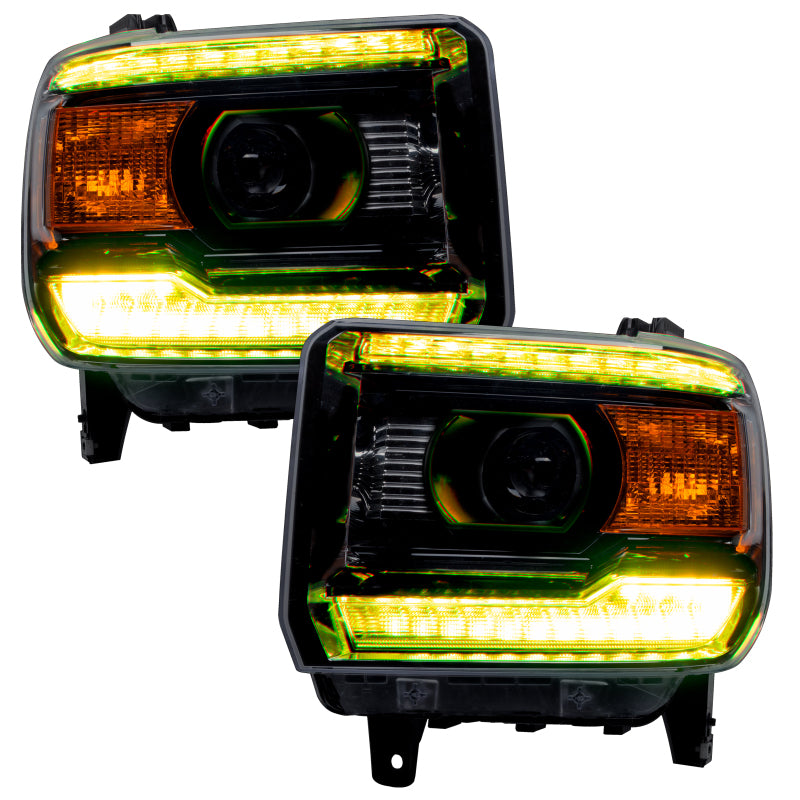 Oracle 14-15 GMC Sierra Headlight DRL Upgrade Kit - ColorSHIFT w/ 2.0 Controller
