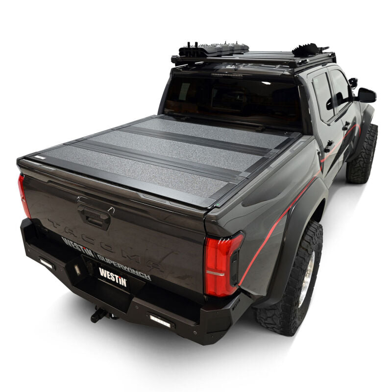 Westin 24-26 Toyota Tacoma 2WD/4WD 5ft. Bed Hard Tri-Fold Tonneau Cover - Black