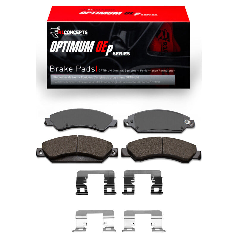 R1 05-08 Cadillac Escalade ESV Front Optimum OE Pads & Hardware Kit