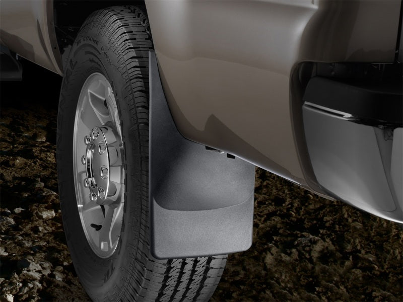 WeatherTech 11+ Ford Super Duty No Drill Mudflaps - Black