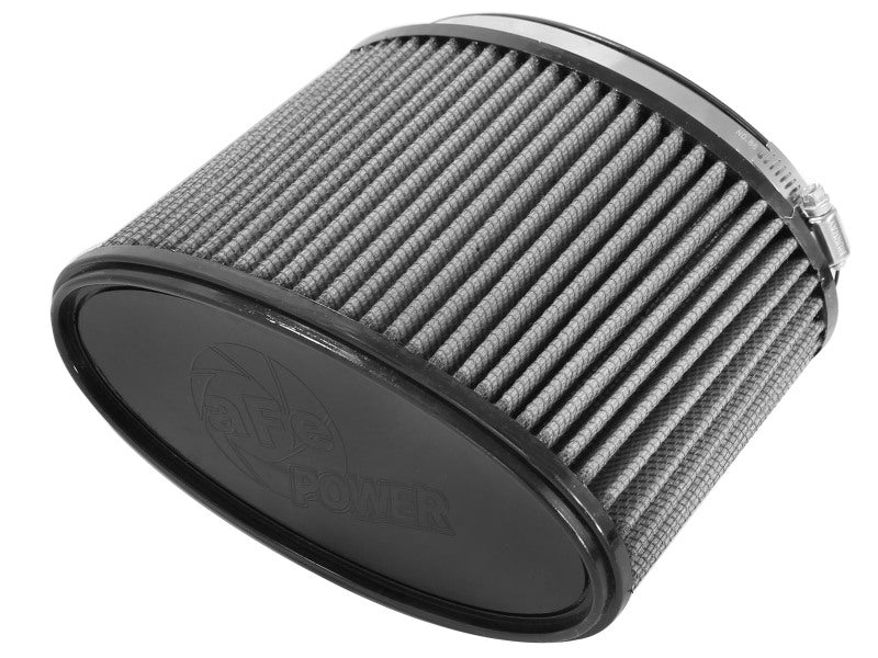 aFe Magnum FORCE Replacement PDS Air Filter with a cylindrical design and pleated filter media for enhanced airflow and performance.