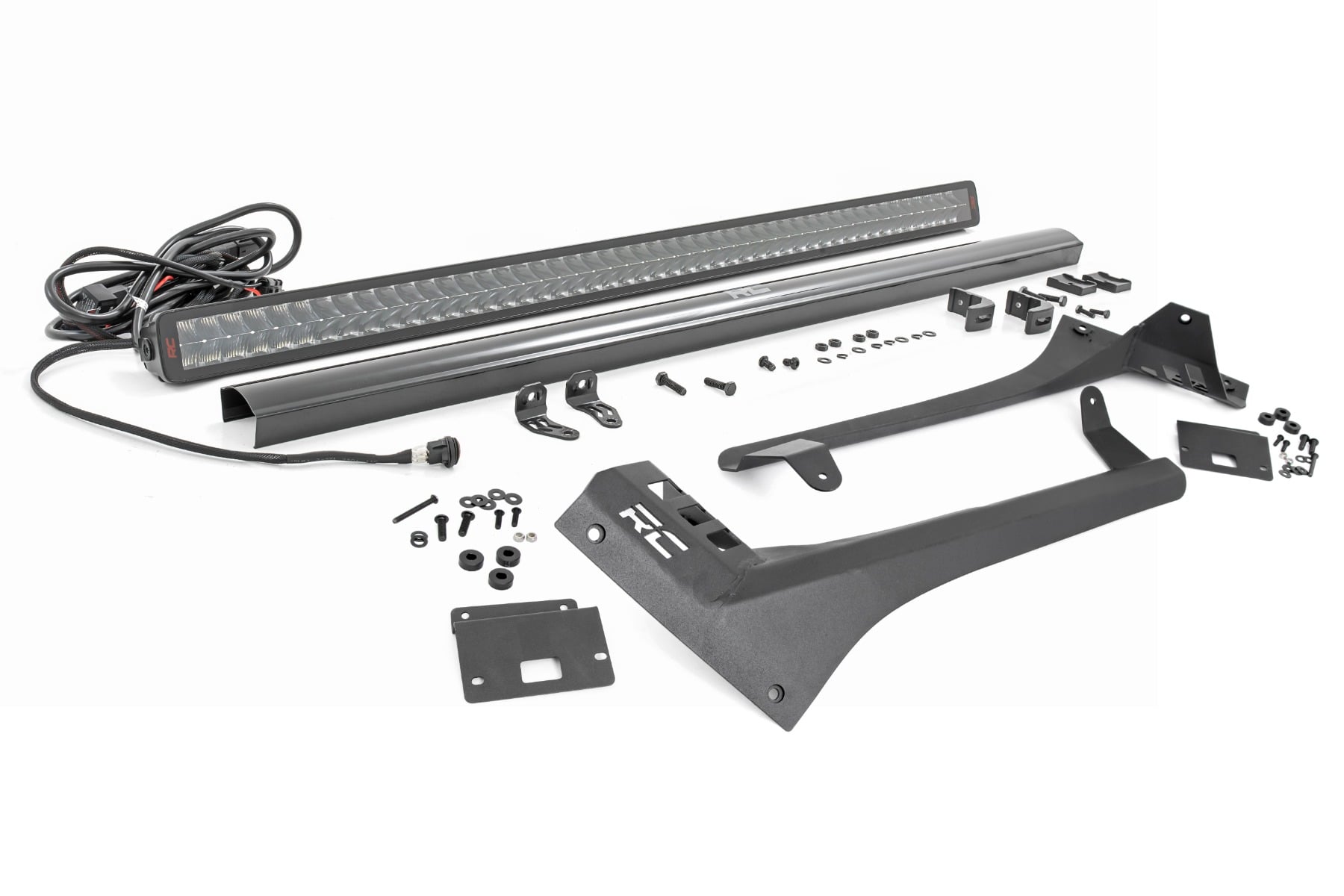 LED Light Kit Windshield 50 Inch Spectrum Dual Row Jeep Gladiator JT/Wrangler JL (18-26) Rough Country