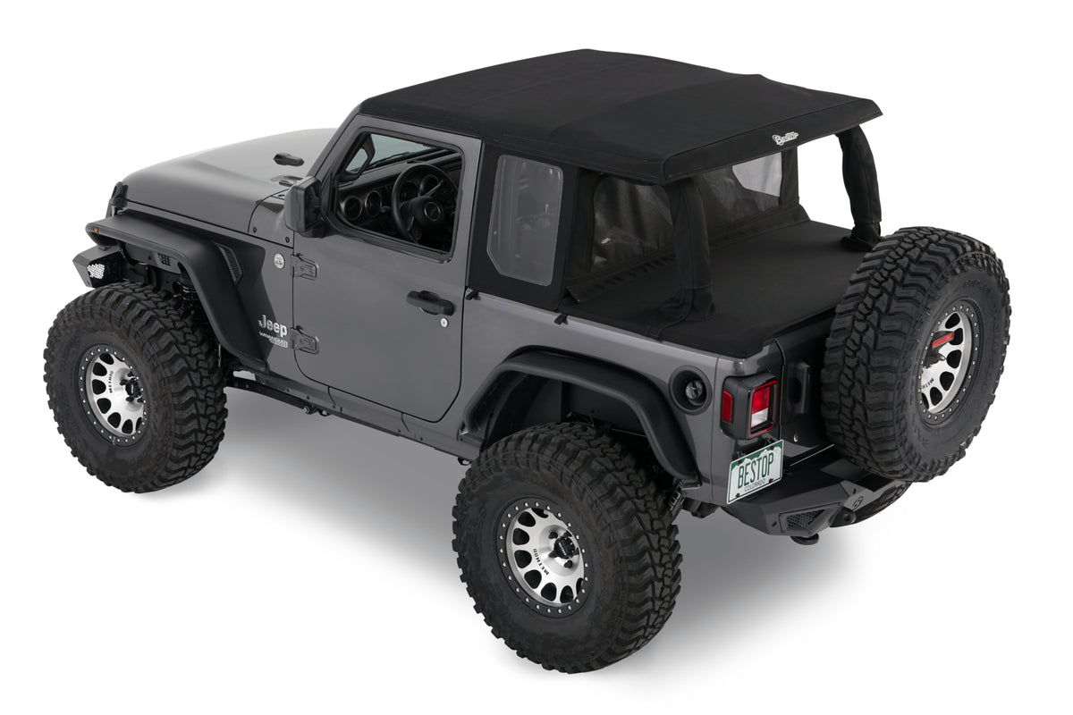 Halftop Conversion Kit Jeep '18-26 Wrangler JL 2-Door Premium Black Twill Bestop