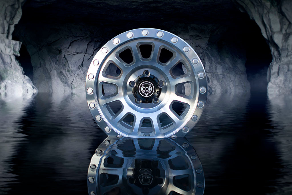Hulse 18 X 9 / 5 X 5 -12MM Offset 4.5 Inch Back Space Sliver Machined, ICON Alloys