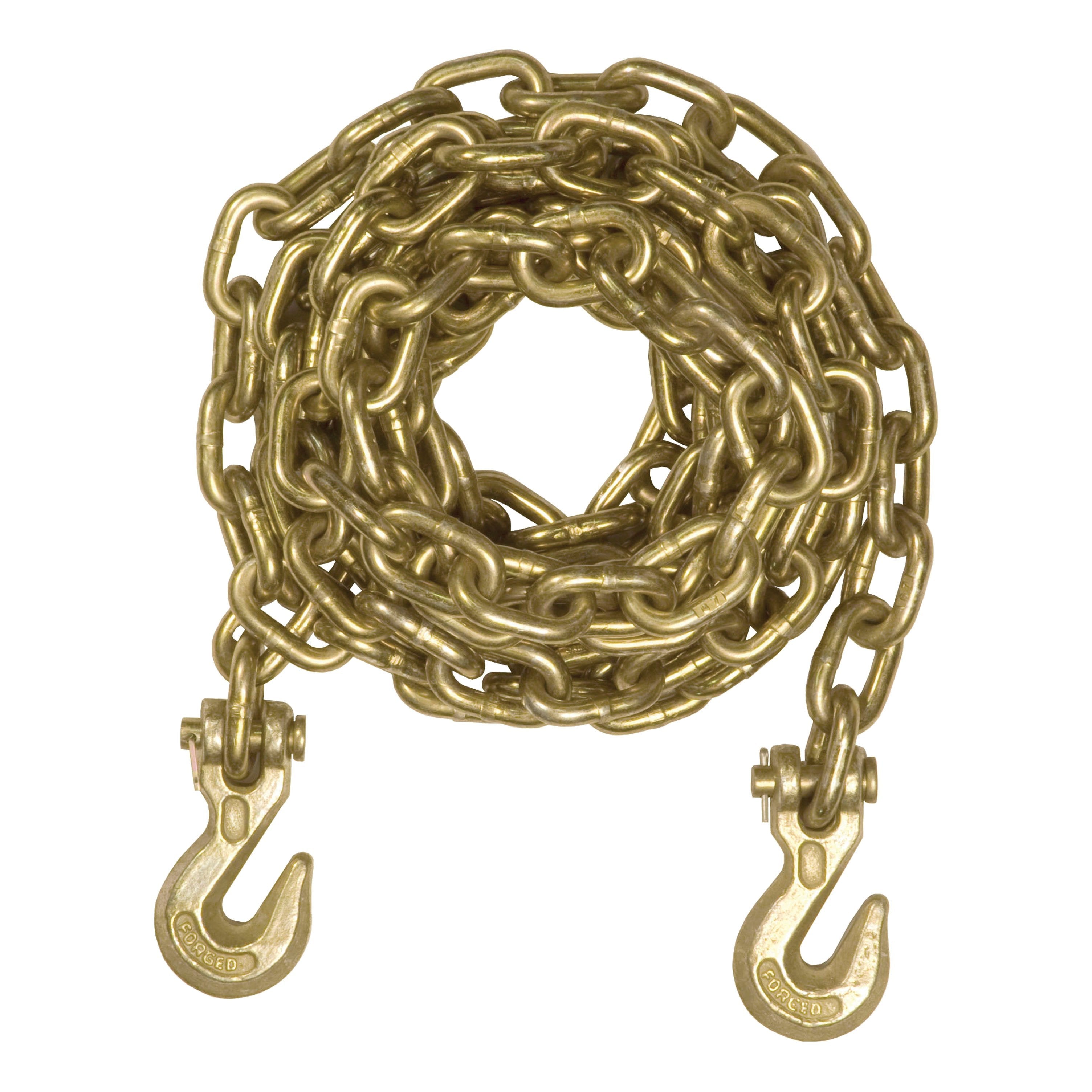 CURT 14-Foot Transport Binder Chain, 5/16-Inch Clevis Hooks, 18,800 lbs Break Strength, Load Tie-Down, Trailer, Flatbed Model 80305