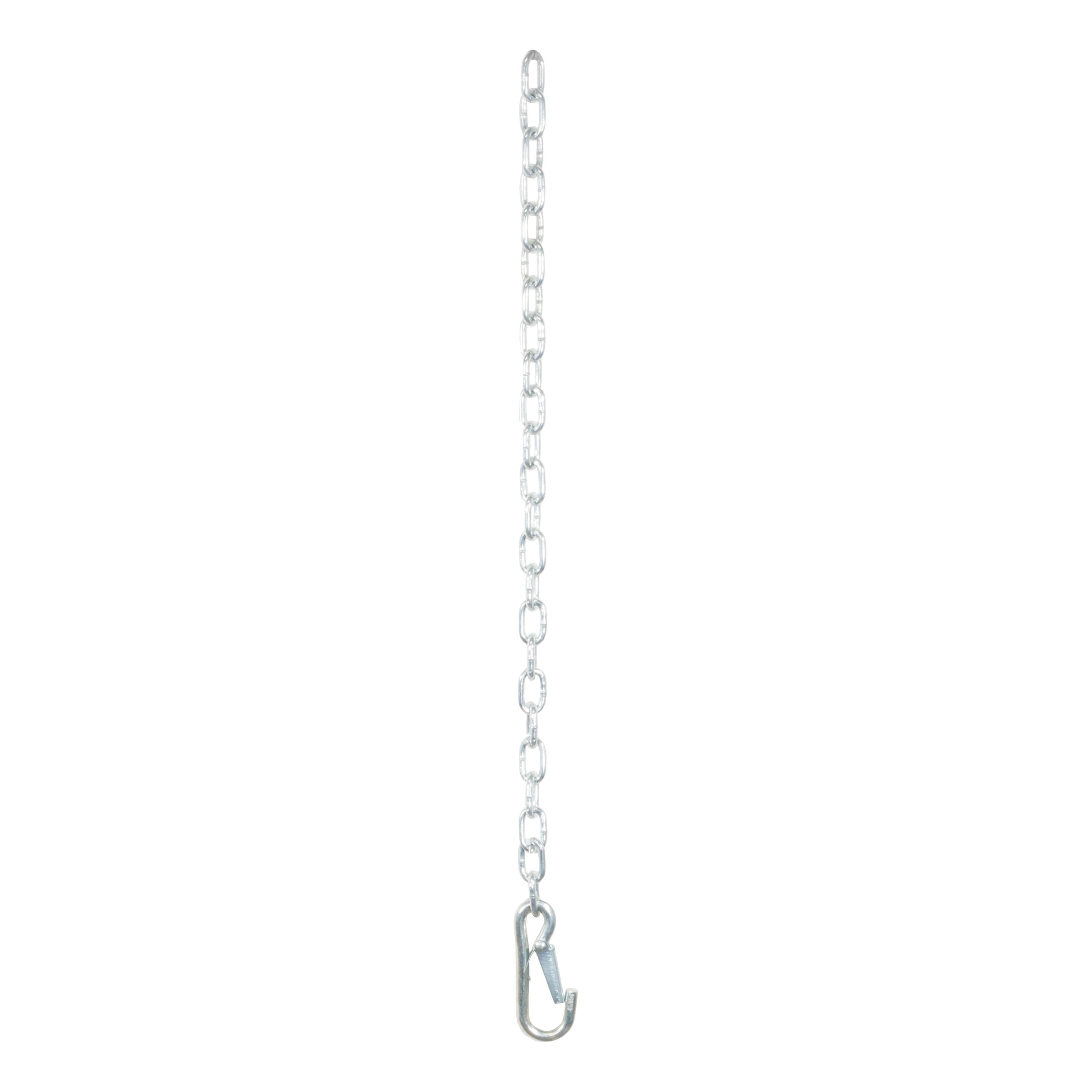 CURT 27-Inch Trailer Safety Chain with 3/8-In Snap Hook, 2,000 lbs Break Strength Model 80312