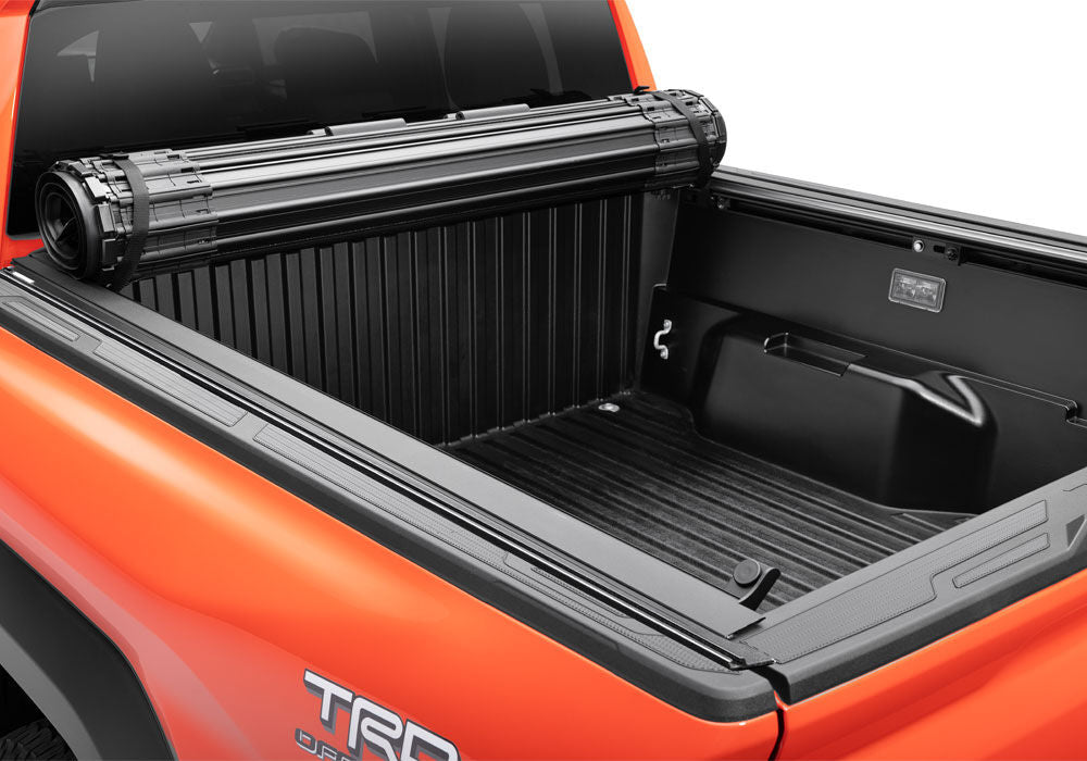 Revolver X4ts Hard Rolling Truck Bed Cover 2016-2023 Toyota Tacoma with Deck Rail System BAK