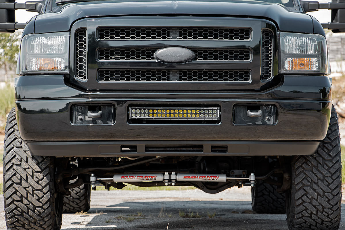 LED Light Kit Bumper Mount 20 Inch Spectrum Dual Row Ford F-250/F-350 Super Duty (05-07) Rough Country