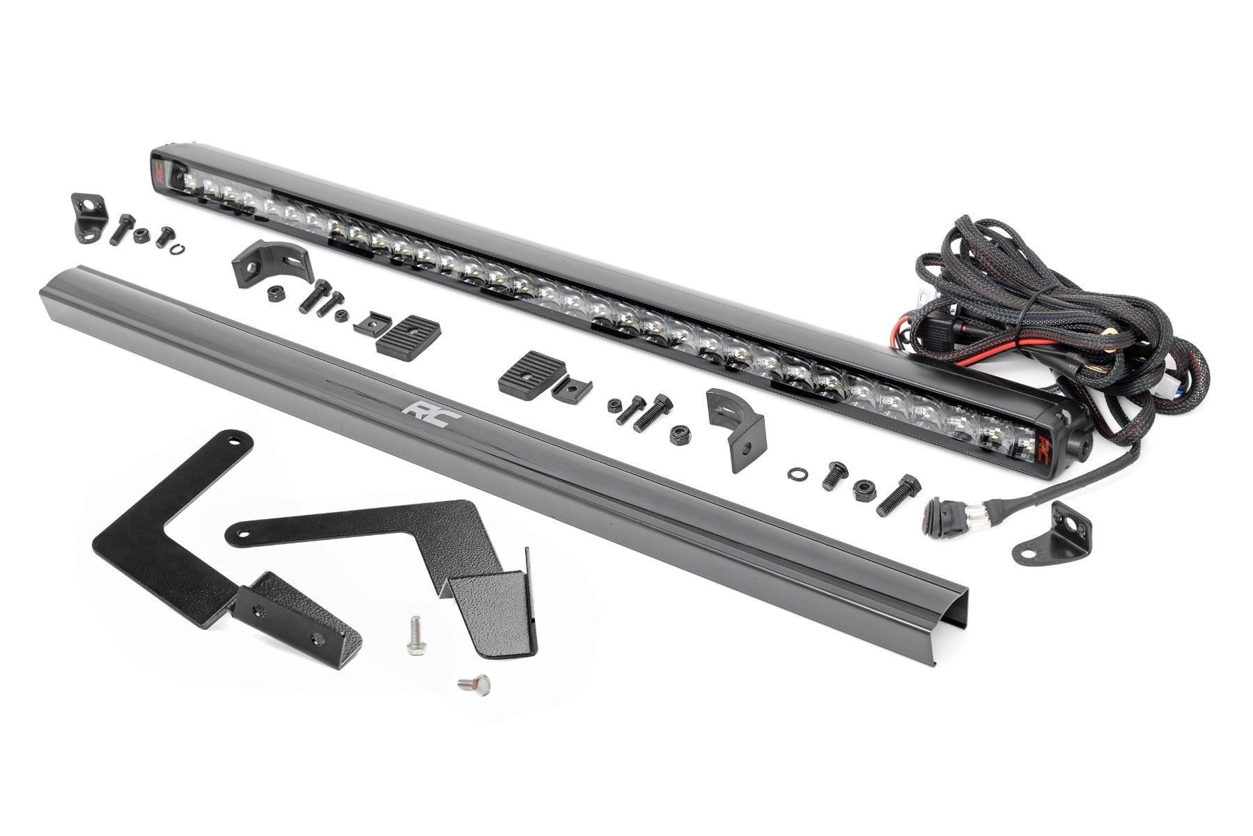 LED Light Kit Lower Grille Mount 30 Inch Spectrum Single Row Toyota Tacoma (16-23) Rough Country
