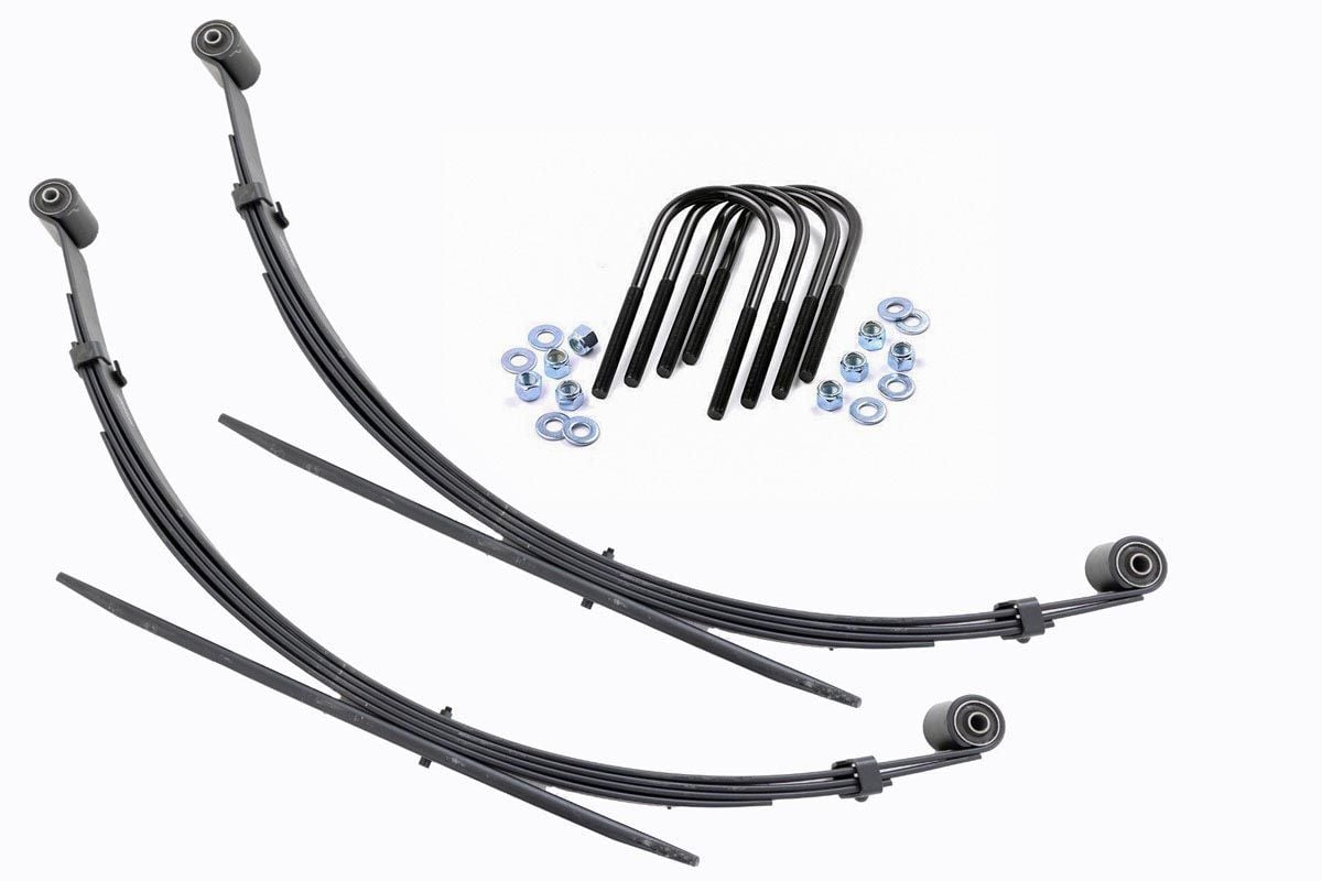 Rear Leaf Springs 4 Inch Lift Pair Ford F-250/F-350 Super Duty 4WD (99-04) Rough Country
