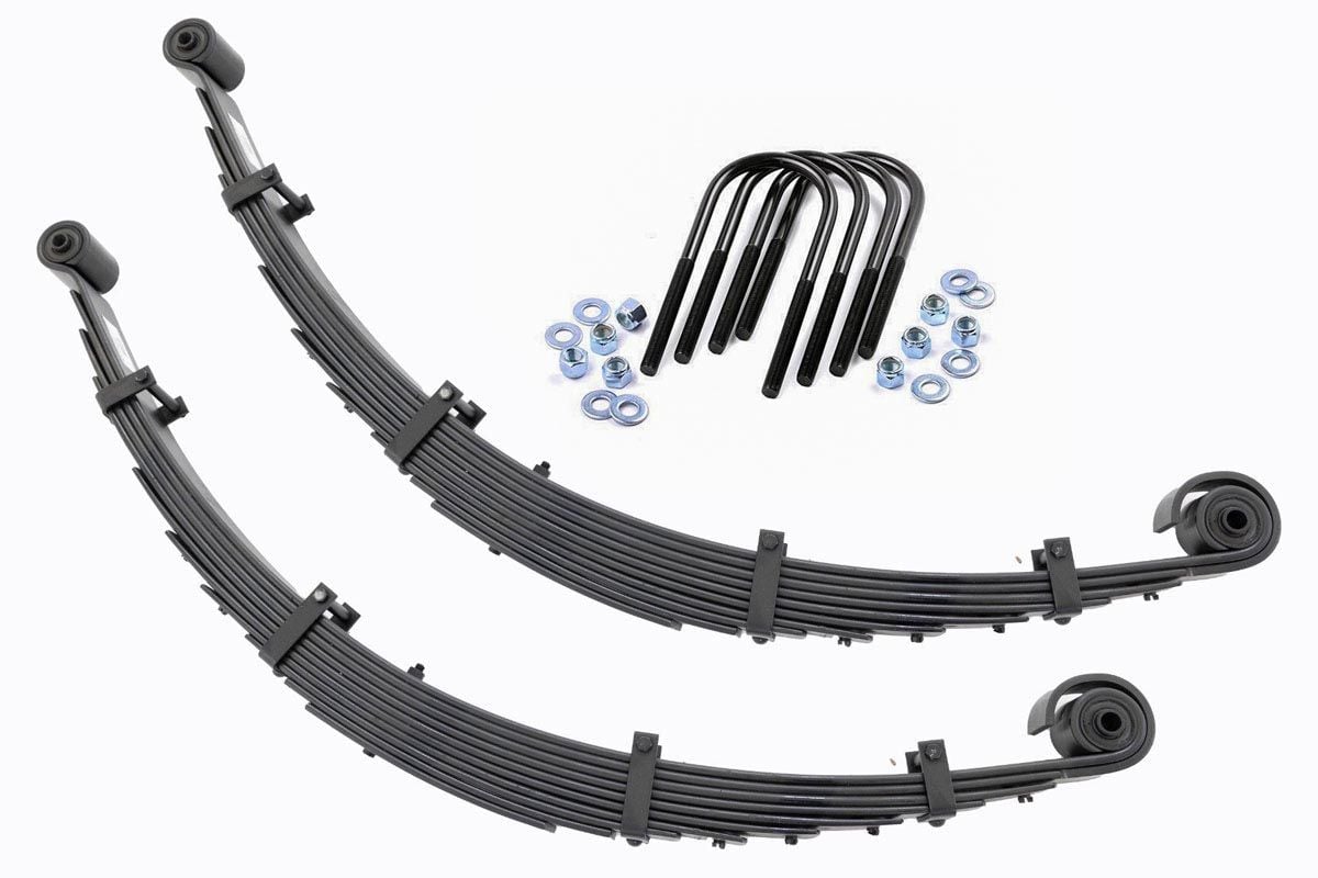 Front Leaf Springs 8 Inch Lift Pair Ford F-250/F-350 Super Duty 4WD (99-04) Rough Country