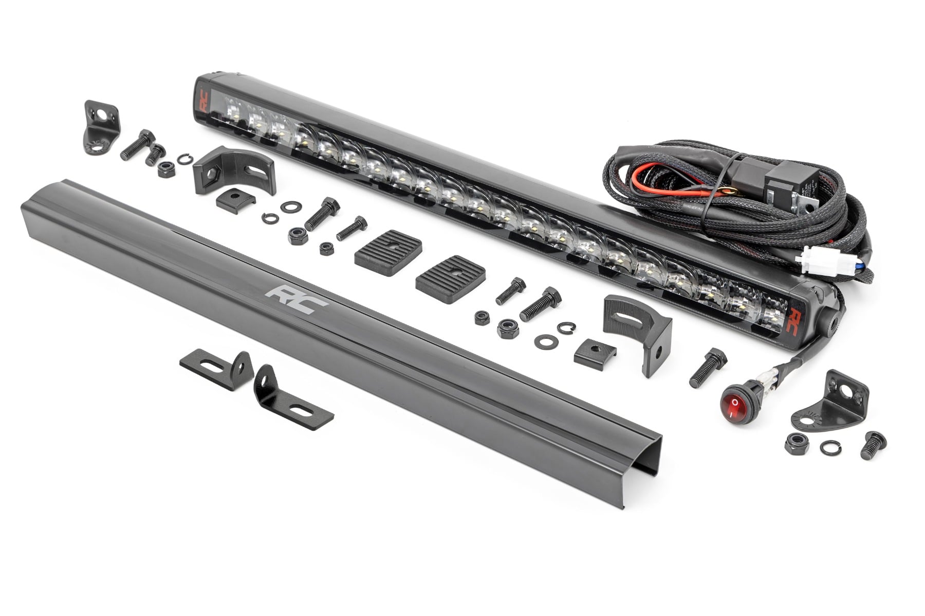 LED Light Kit Bumper Mount 20 Inch Spectrum Single Row Ford Ranger (19-23) Rough Country
