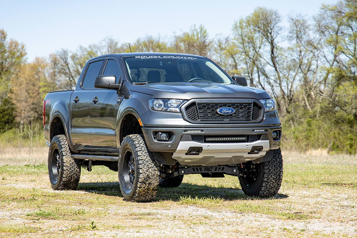LED Light Kit Bumper Mount 20 Inch Spectrum Single Row Ford Ranger (19-23) Rough Country