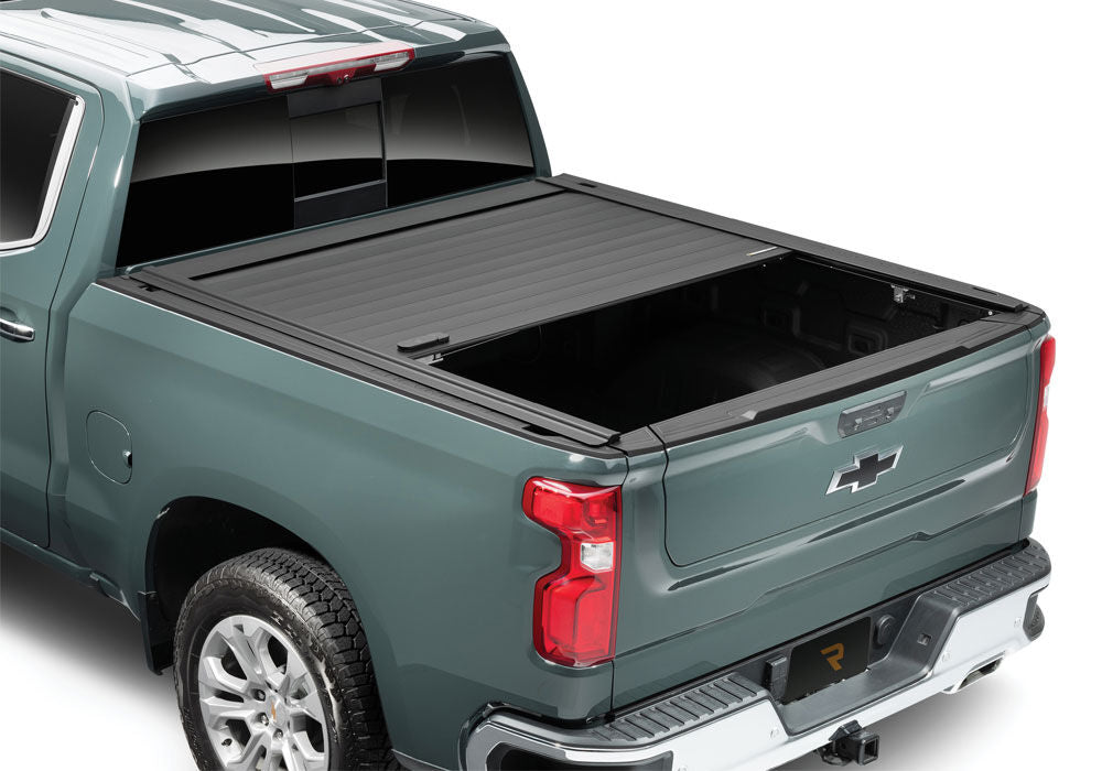 RetraxPRO MX Retractable Tonneau Cover Rugged Aluminum Construction Matte Black 2007-2021 Toyota Tundra Regular/Double Cab 6' 6 inch Bed without Deck Rail System without Stake Pockets