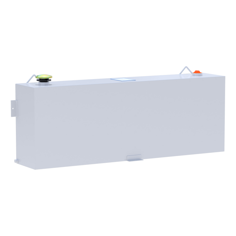 UWS White 45-Gallon Vertical Steel Transfer Tank Model ST-45-R-W