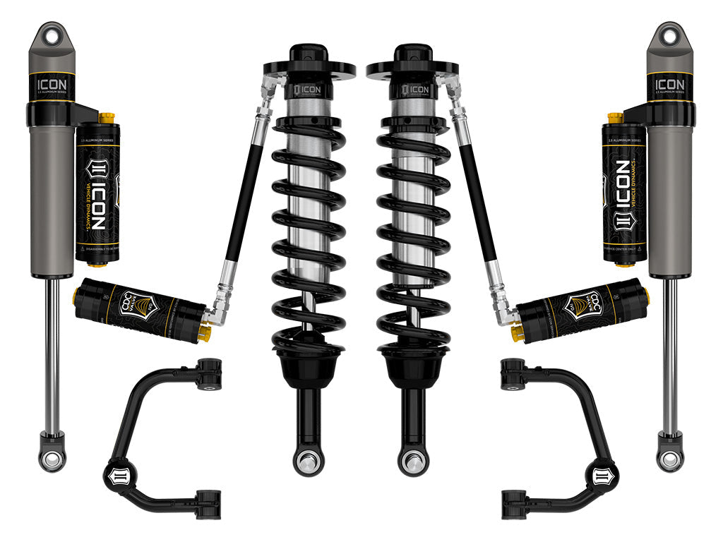 ICON 2021-2024 Ford F-150 4WD, 2.75-3.5" Lift, Stage 4 Suspension System, Tubular, CDCV