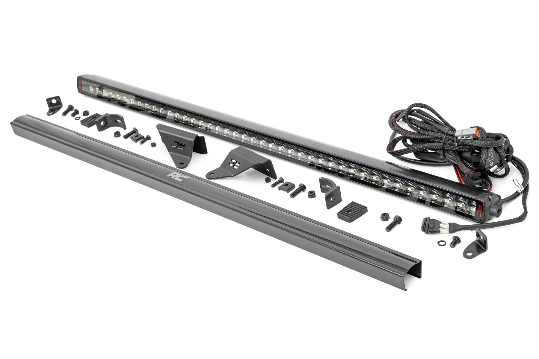 LED Light Kit Upper Windshield 40 Inch Spectrum Single Row Ford Bronco (21-25) Rough Country