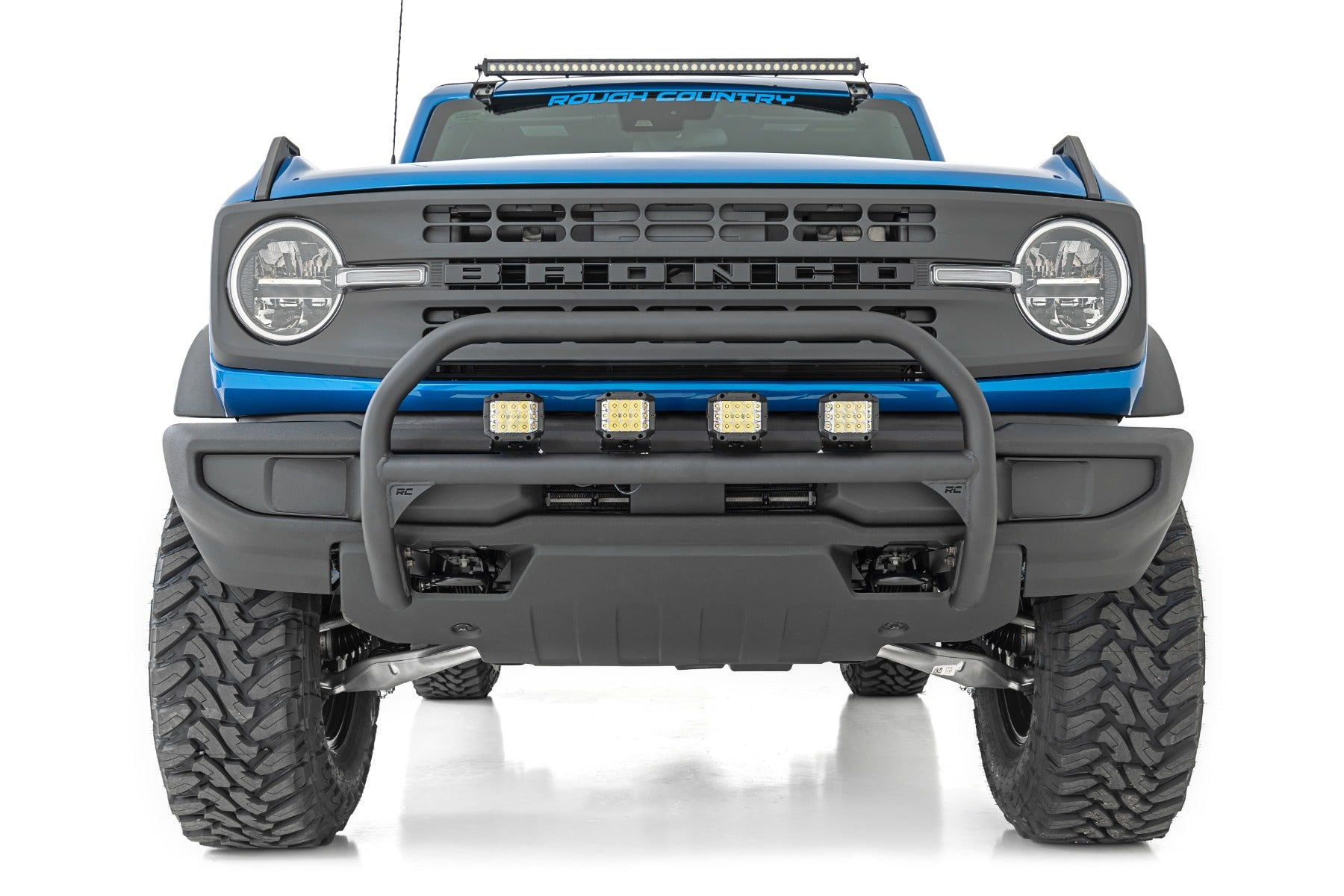 LED Light Kit Upper Windshield 40 Inch Spectrum Single Row Ford Bronco (21-25) Rough Country