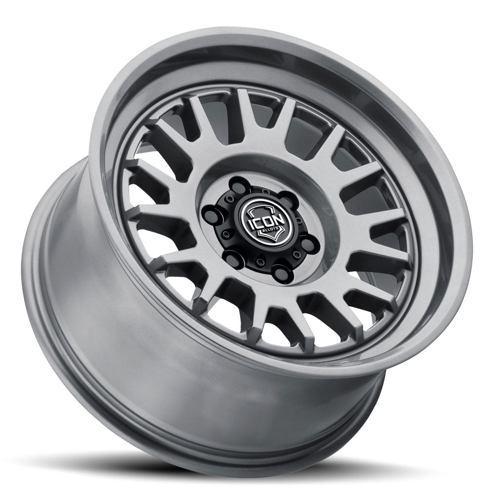 Anza 17 X 8.5 / 5 X 150 25MM Offset 5.75 Inch Back Space Gun Metal, ICON Alloys