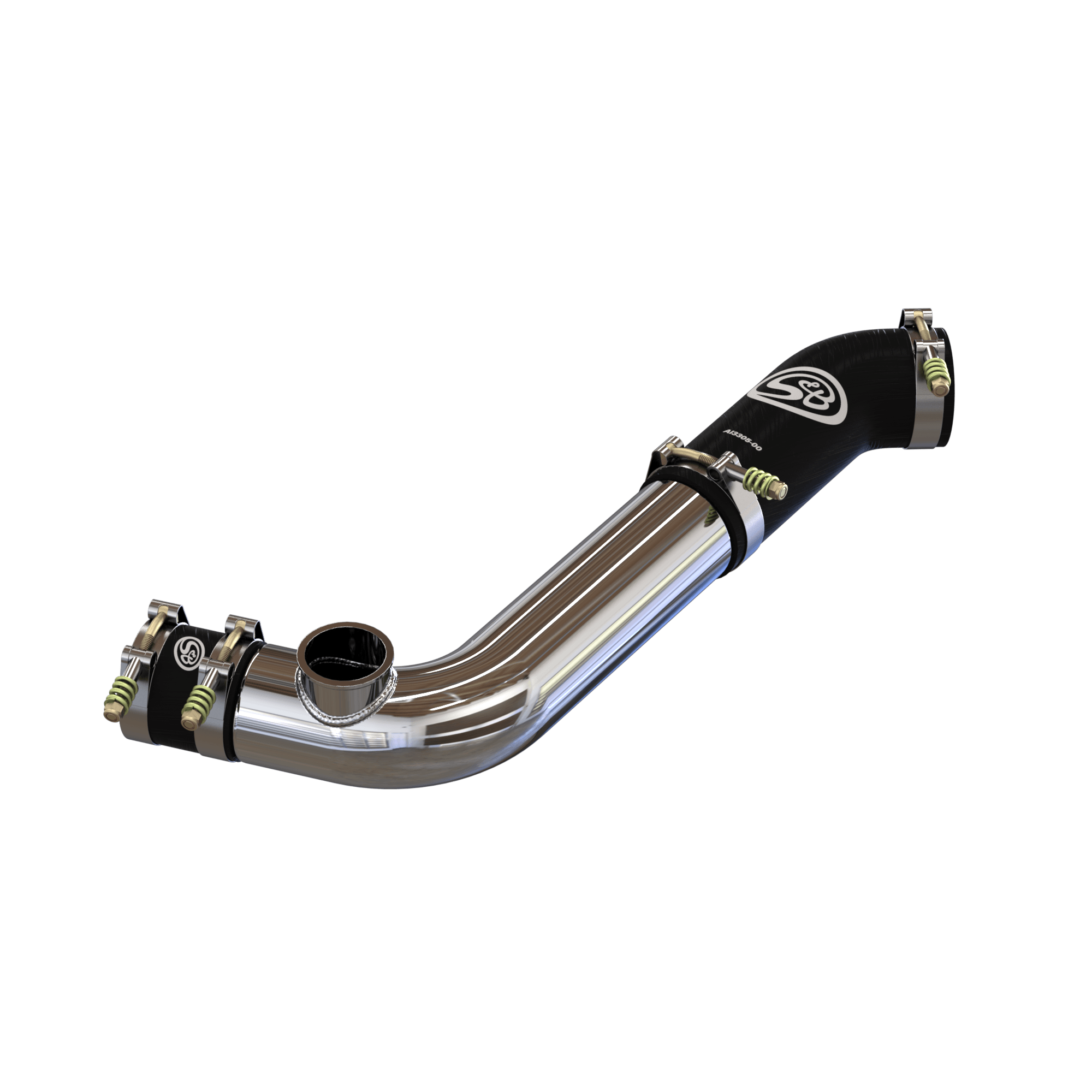 Cold Side Intercooler Pipe With Blowoff Valve Flange for Turbosmart Raceport for 2020-2024 Ford Explorer ST, Lincoln Aviator 3.0L
