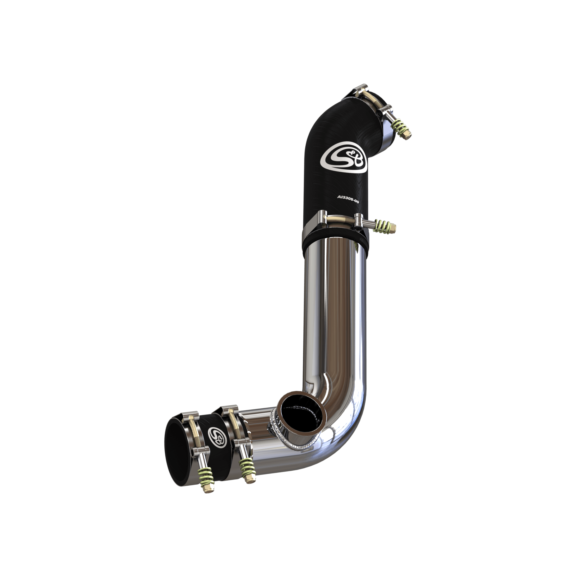 Cold Side Intercooler Pipe With Blowoff Valve Flange for Turbosmart Raceport for 2020-2024 Ford Explorer ST, Lincoln Aviator 3.0L