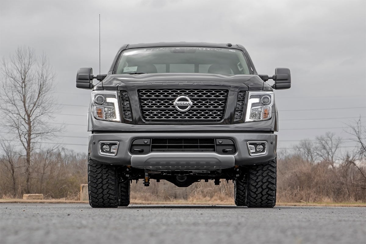 3 Inch Lift Kit Red Nissan Titan 2WD/4WD (2004-2024) Rough Country