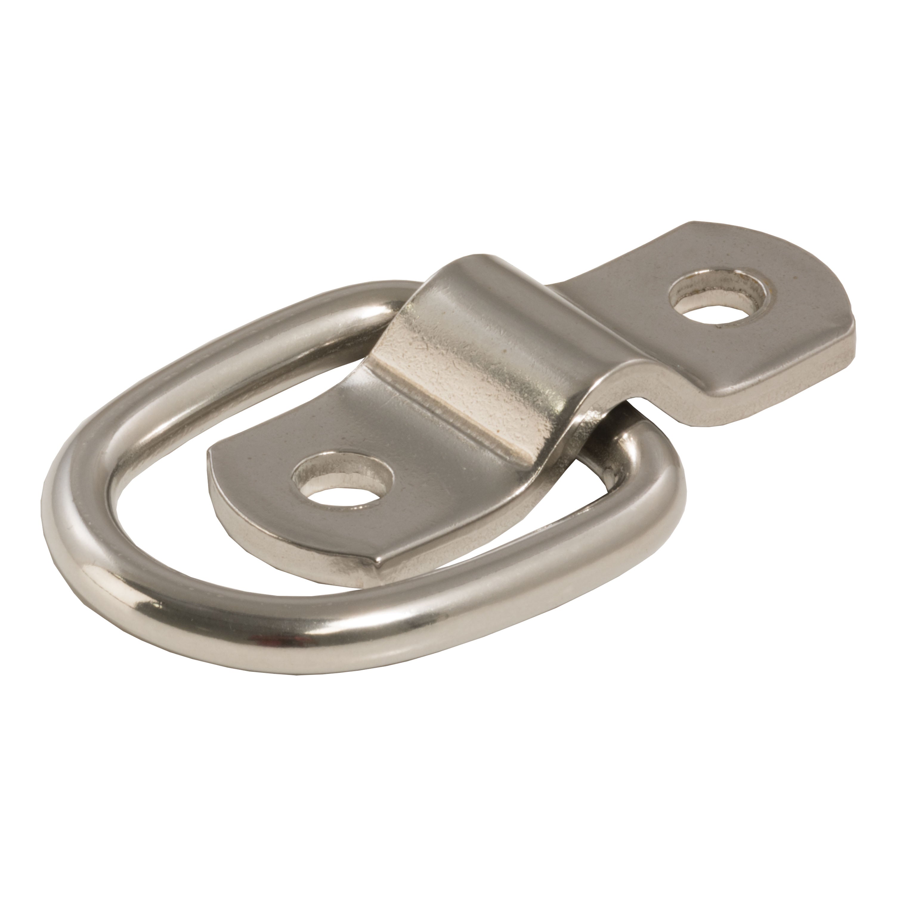 CURT 1 x 1-1/4-Inch Surface-Mounted Stainless Steel Trailer D-Ring Tie Down Anchor, 2,400 lbs Break Strength Model 83732
