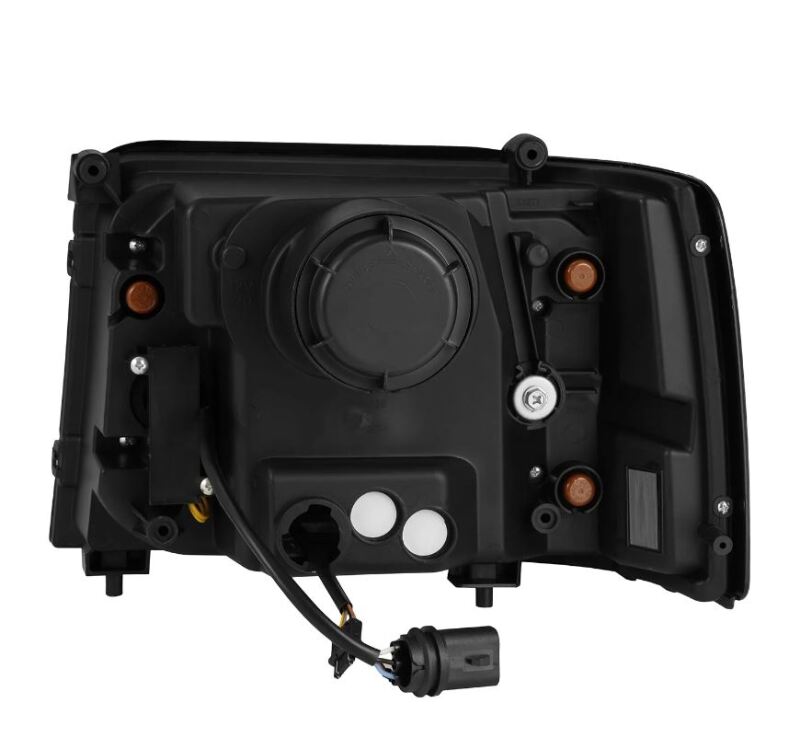 AlphaRex NOVA-Series LED projector headlight for 92-96 Ford F-Series/Bronco, featuring active light sequencing and daytime running lights.