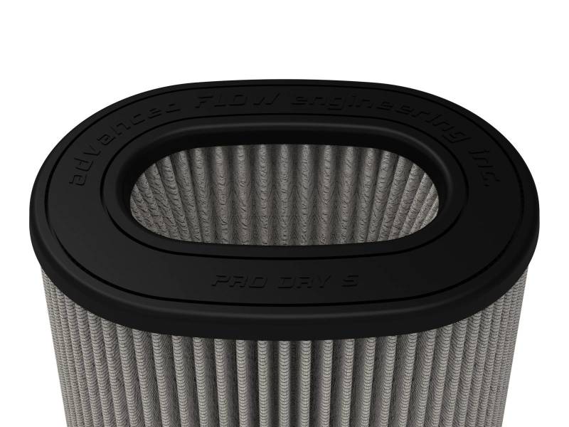 aFe MagnumFLOW Pro DRY S Air Filter featuring a durable design for enhanced airflow and filtration efficiency in vehicles.