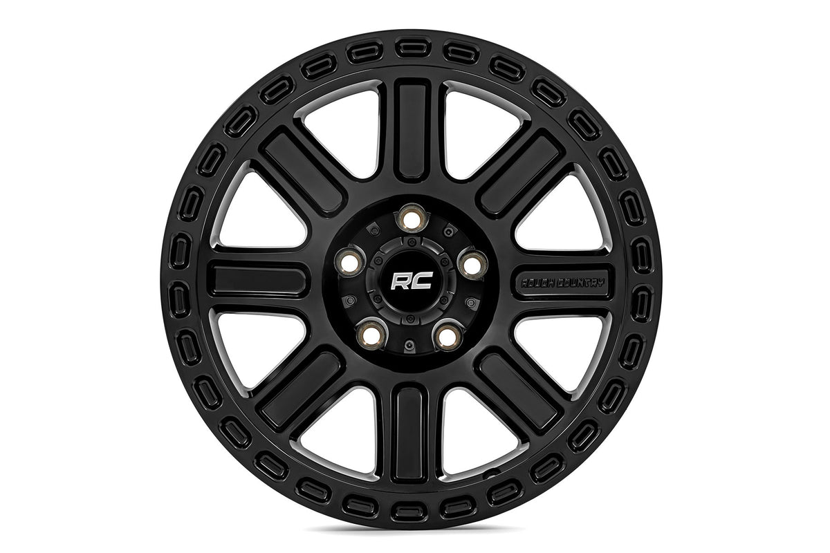 84 Series Wheel Gloss Black 17x8.5 6x135 +0mm Rough Country